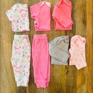 Bundle of baby girl clothes